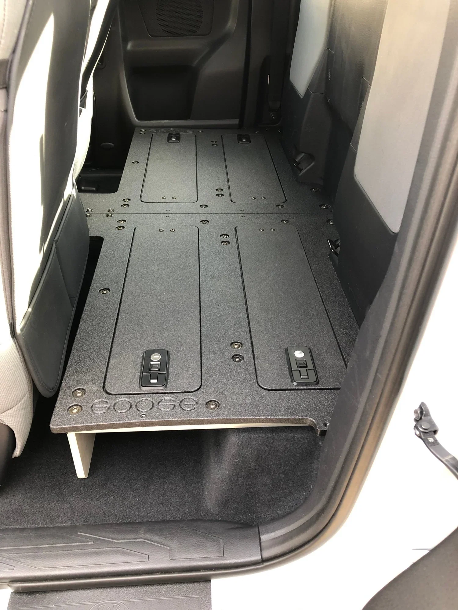 Goose Gear Toyota Tacoma Access Cab 2016-2023 Second Row Seat Delete Plate System - Image 9