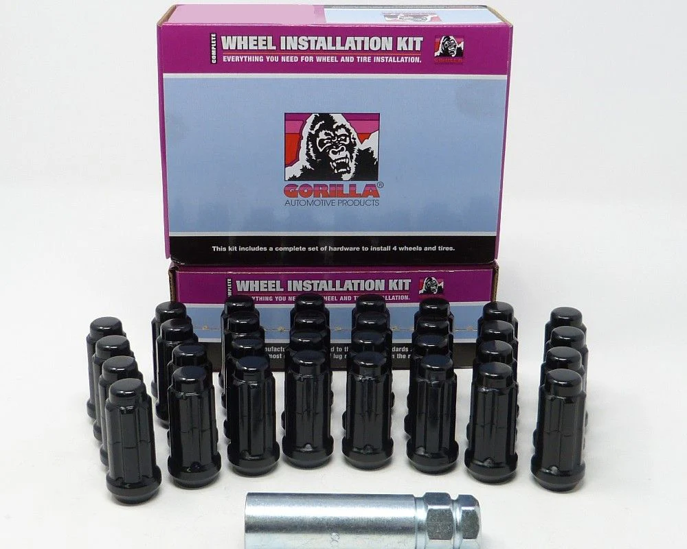 Gorilla 6 Lug M12x1.5 Spline Black Lug Nuts - Image 4