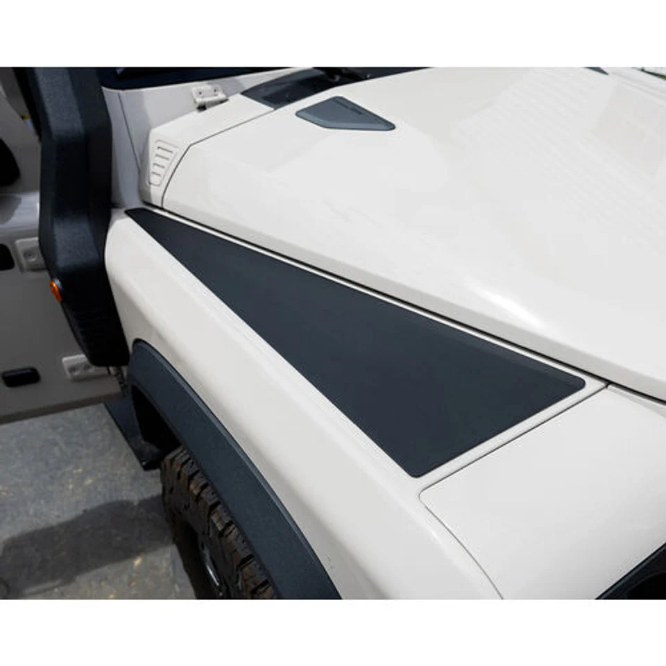 GP Factor 2023-2024 Ineos Grenadier Fender Plate Kit - Black Texture Finish - Image 2