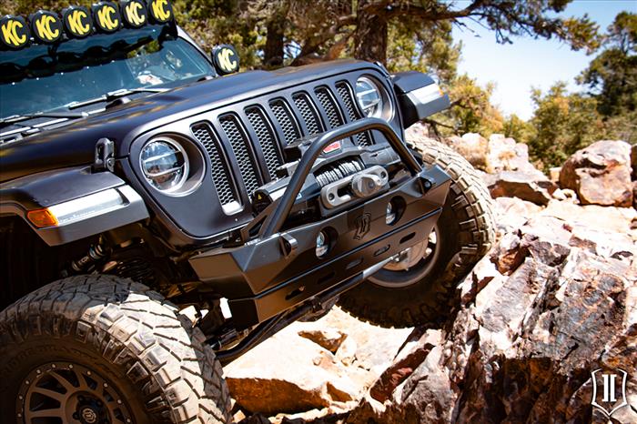 ICON Pro Series ‘18-Up JL / ’20-Up Jeep JT Front Bumper w/Bars & Tabs - Image 4