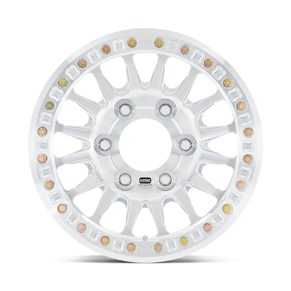 KMC KM445 Impact Forged Beadlock Raw Machined 17x9 25mm Offset - Image 3