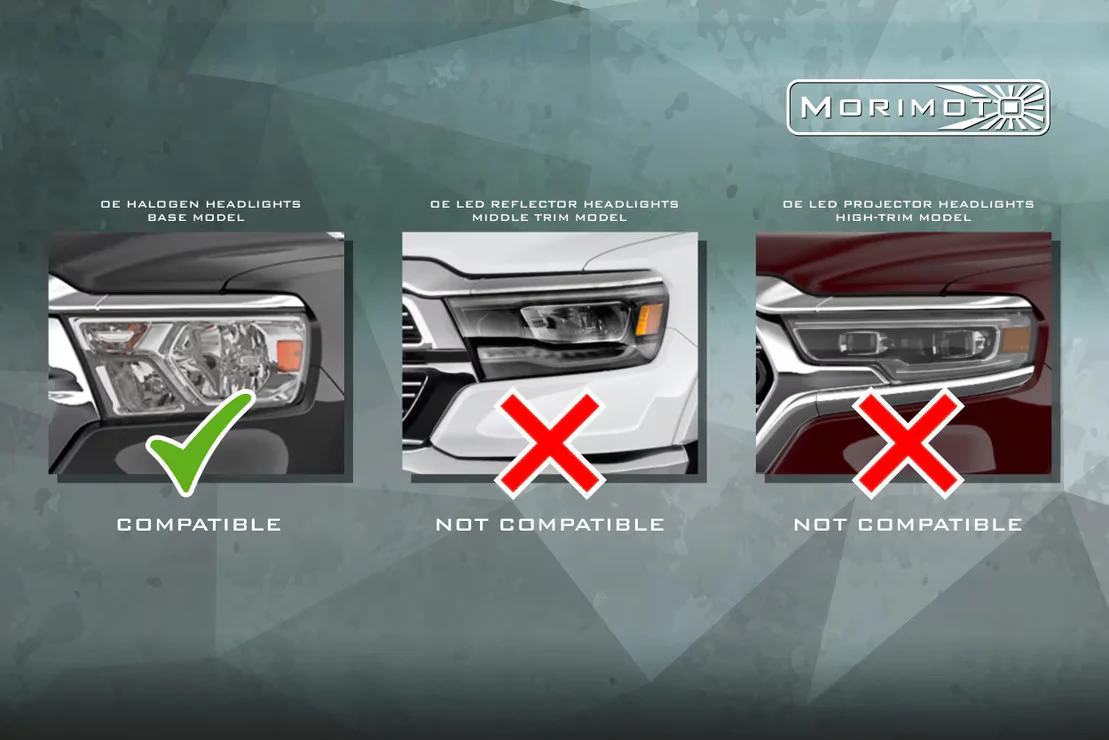 Morimoto Dodge Ram 1500 2019+ XB Hybrid LED Headlights - Image 3