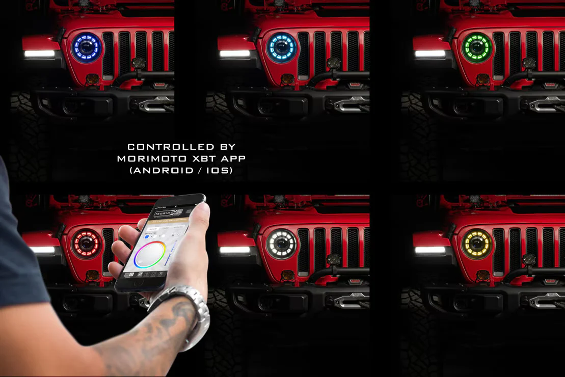Morimoto Super7 RGBW Halo System Jeep JL/JT 2018+ - Image 4