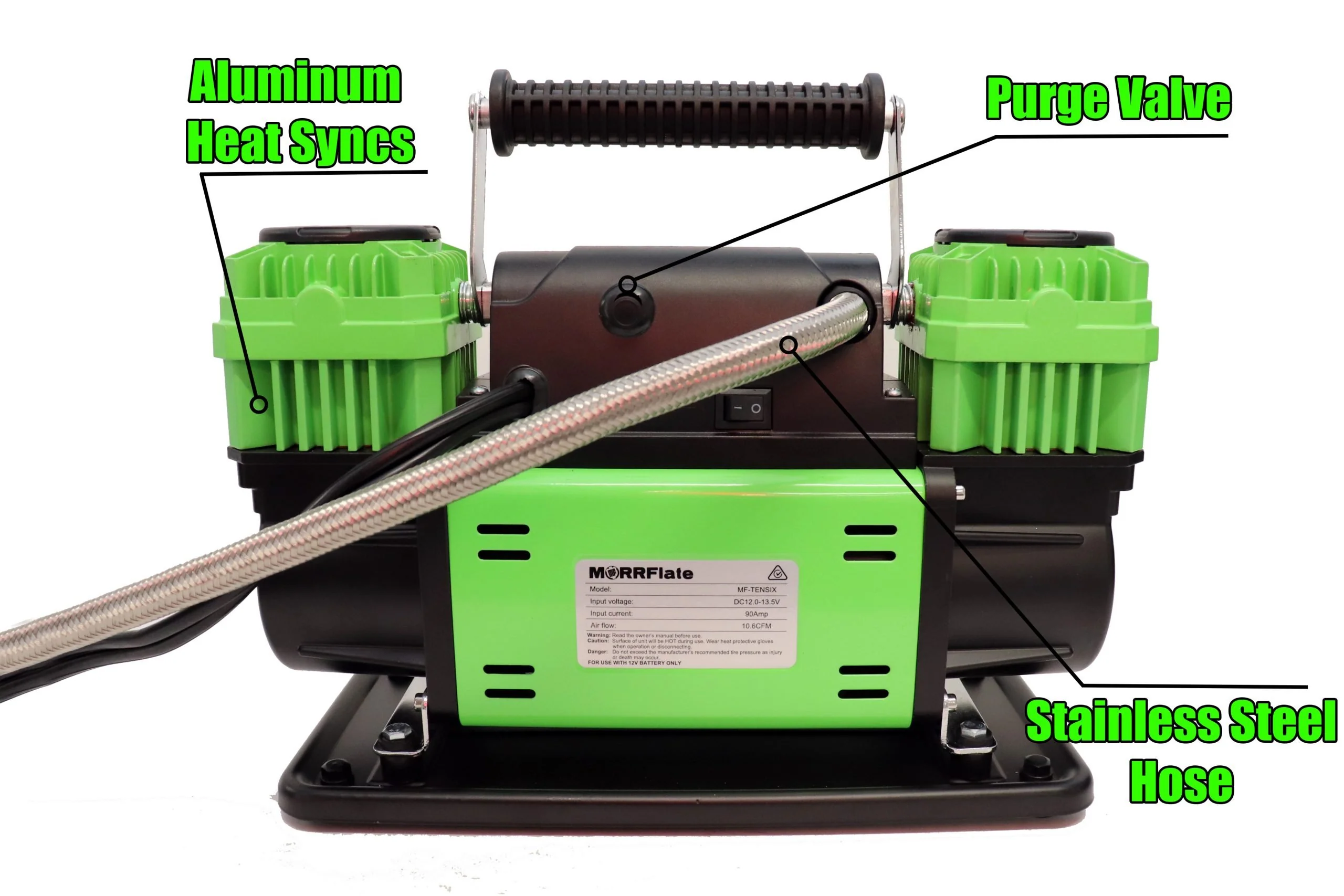 MORRFlate Ten Six 12v Portable Compressor - Gen 2 - Image 3