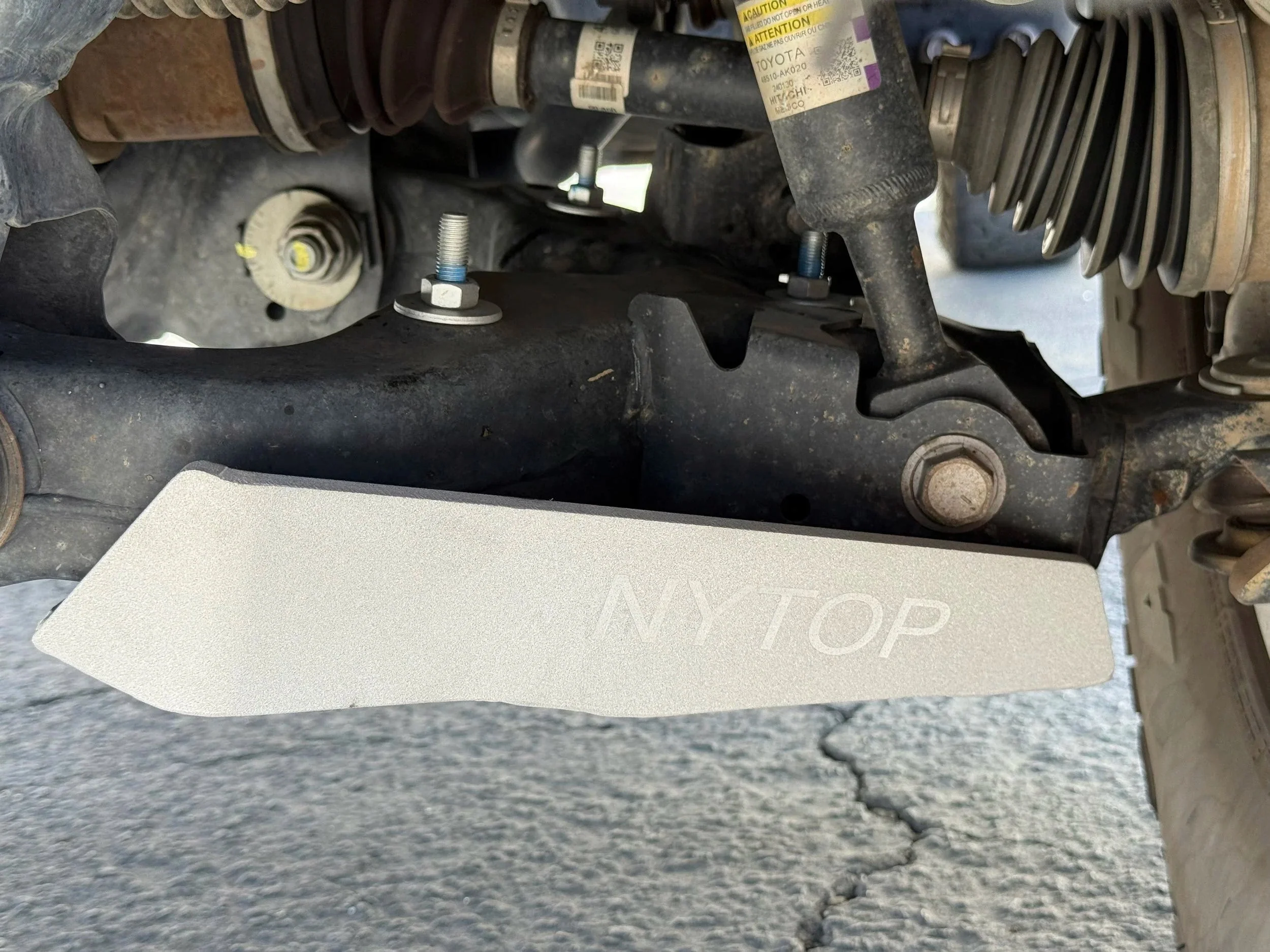 NYTOP 2024-2026 Toyota Tacoma Lower Control Arm Skid Plate Kit - Image 2