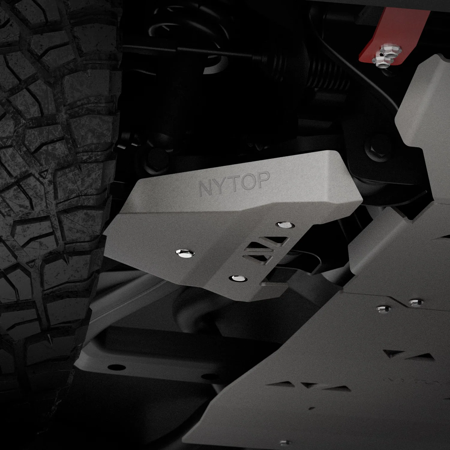 NYTOP 2024-2026 Toyota Tacoma Lower Control Arm Skid Plate Kit - Image 5