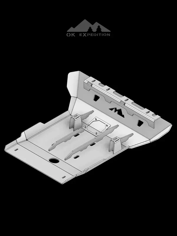 OK Expedition FJ Cruiser Engine Skid Plate - Image 2