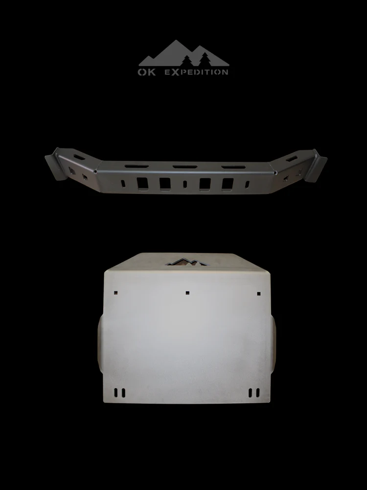 OK Expedition Tacoma T3 Transfer Case Skid Plate Kit - Image 2