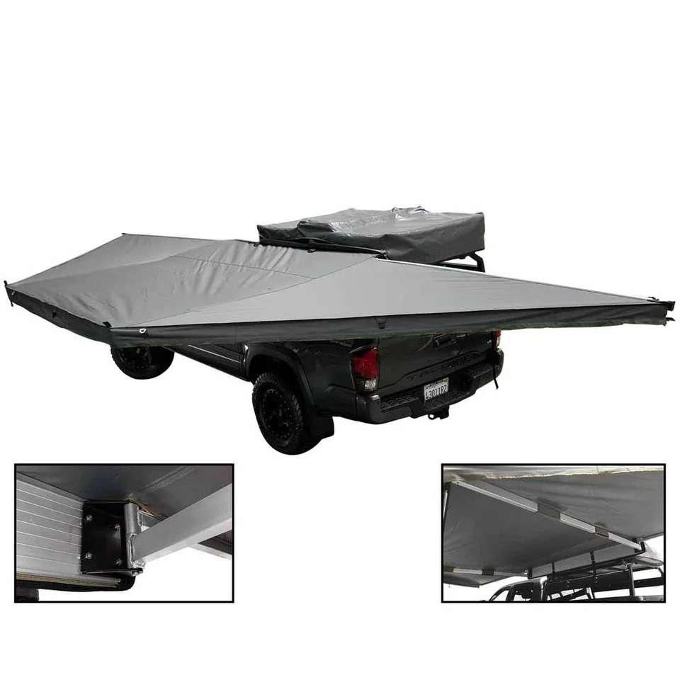 Overland Vehicle Systems HD Nomadic 180 Awning With Zip In Wall - Image 4