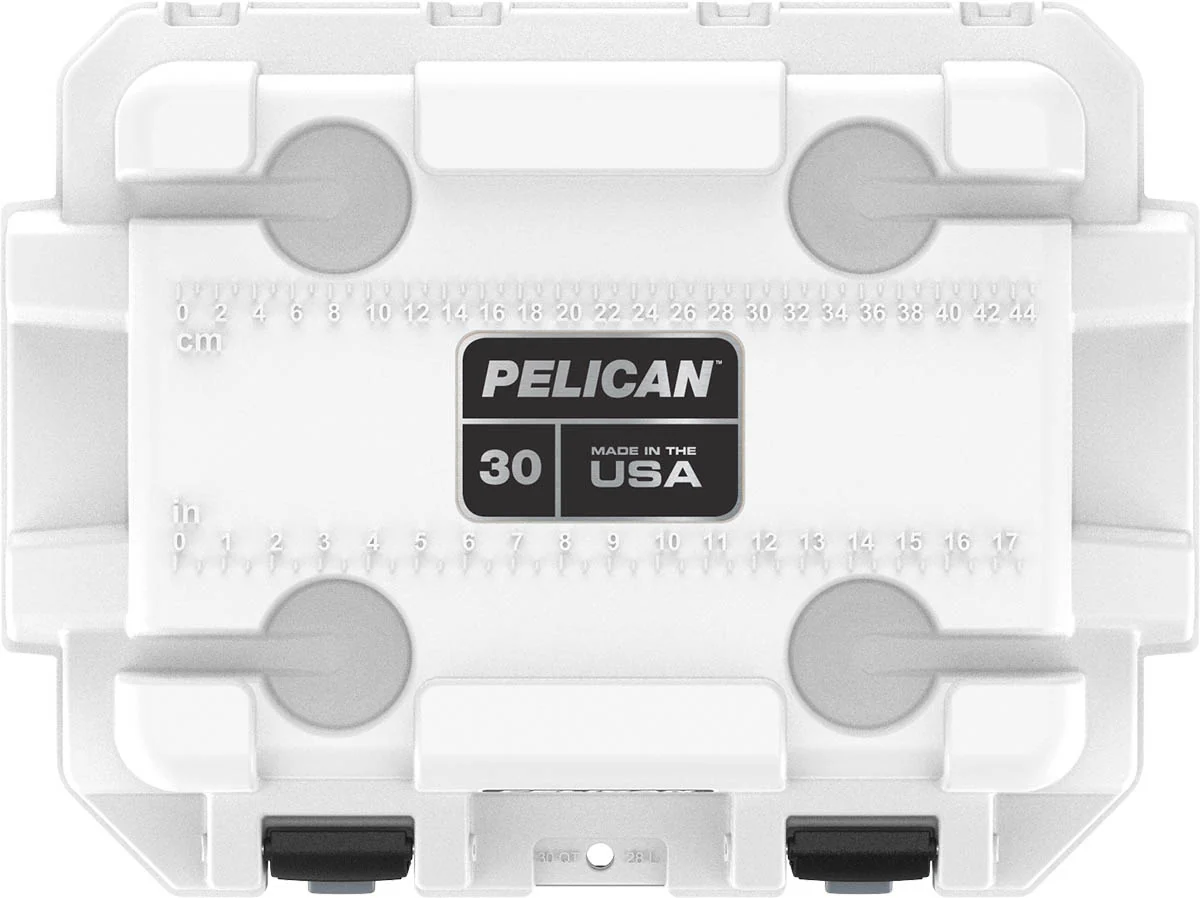 Pelican 30QT Elite Cooler - White/Grey - Image 4