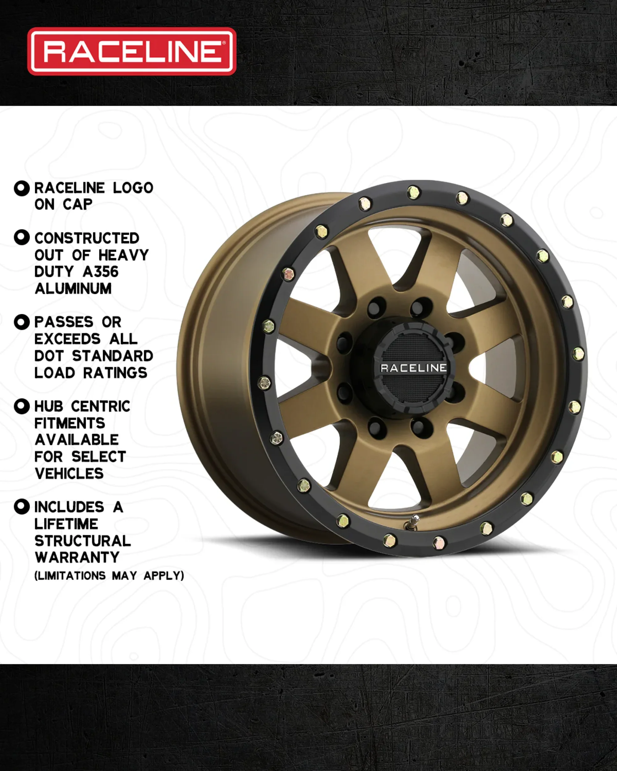 Raceline Wheels 935BZ Defender Matte Bronze - Image 5