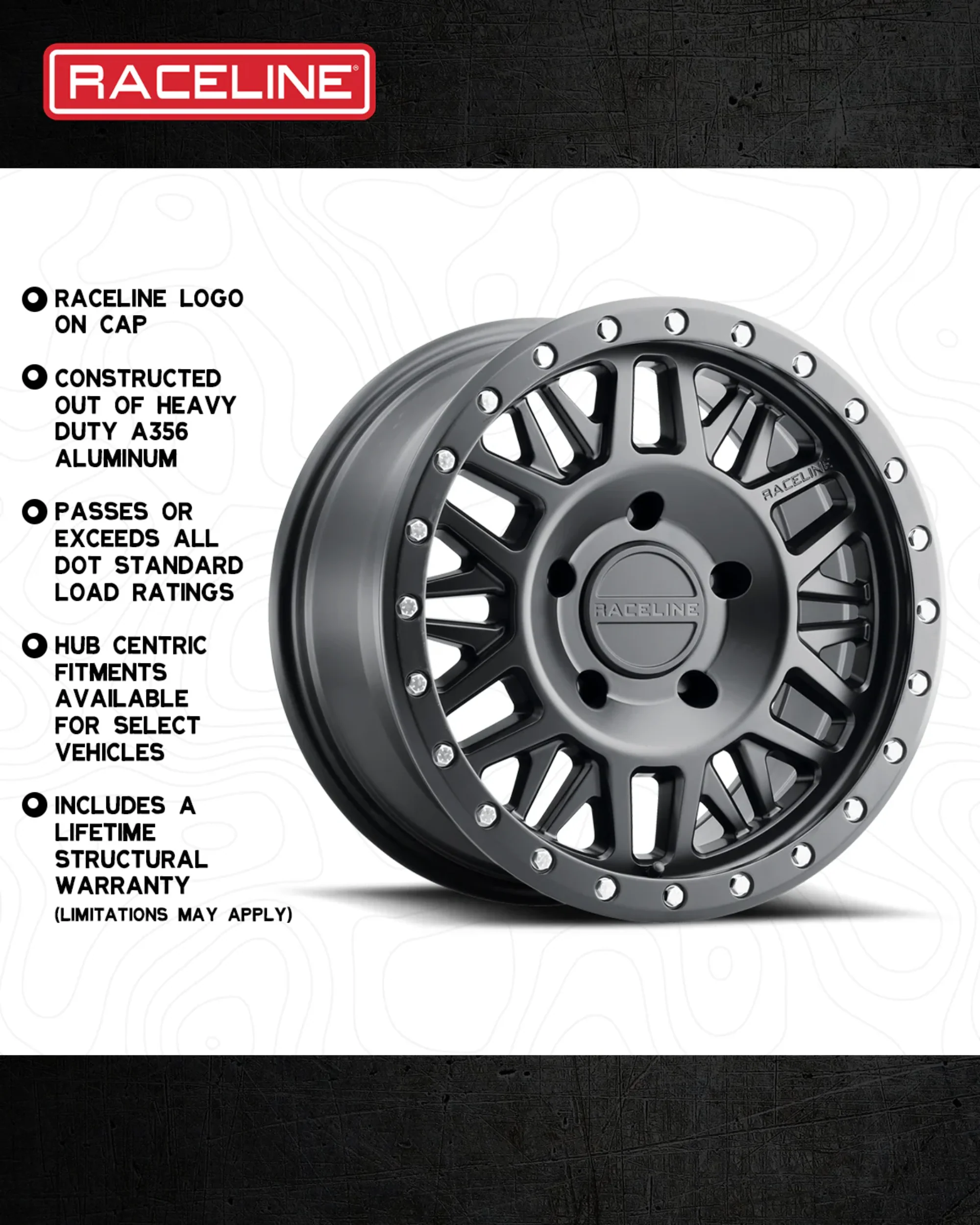 Raceline Wheels 951B Ryno Black - Image 4