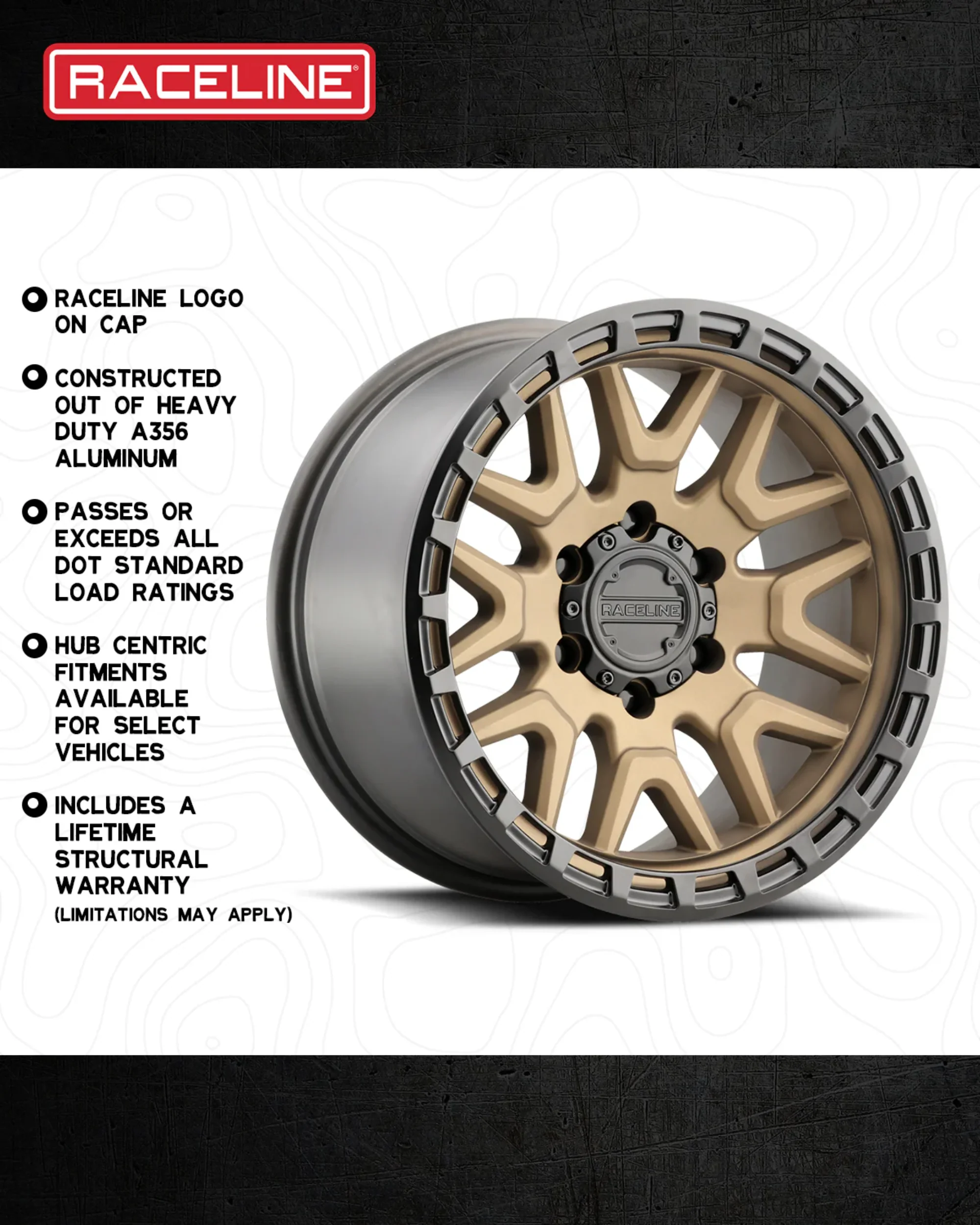 Raceline Wheels 953BZ Krank Matte Bronze - Image 6
