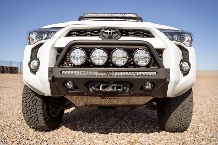 Rago Fabrication 2014-2024 Toyota 4Runner Center Mount Winch Front Bumper with Top Hoop - Image 6
