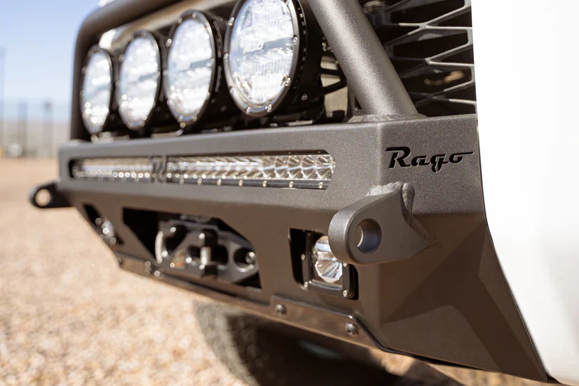 Rago Fabrication 2014-2024 Toyota 4Runner Center Mount Winch Front Bumper with Top Hoop - Image 7