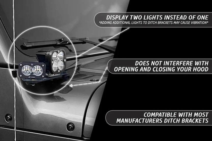 Rago Fabrication Ditch Light Bracket Extensions | Pair - Image 5