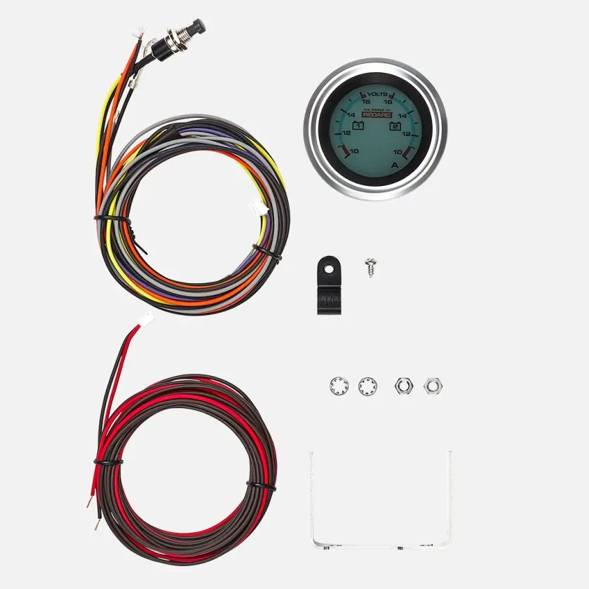 Redarc Dual Voltage 52mm Gauge with Optional Current Display - Image 16