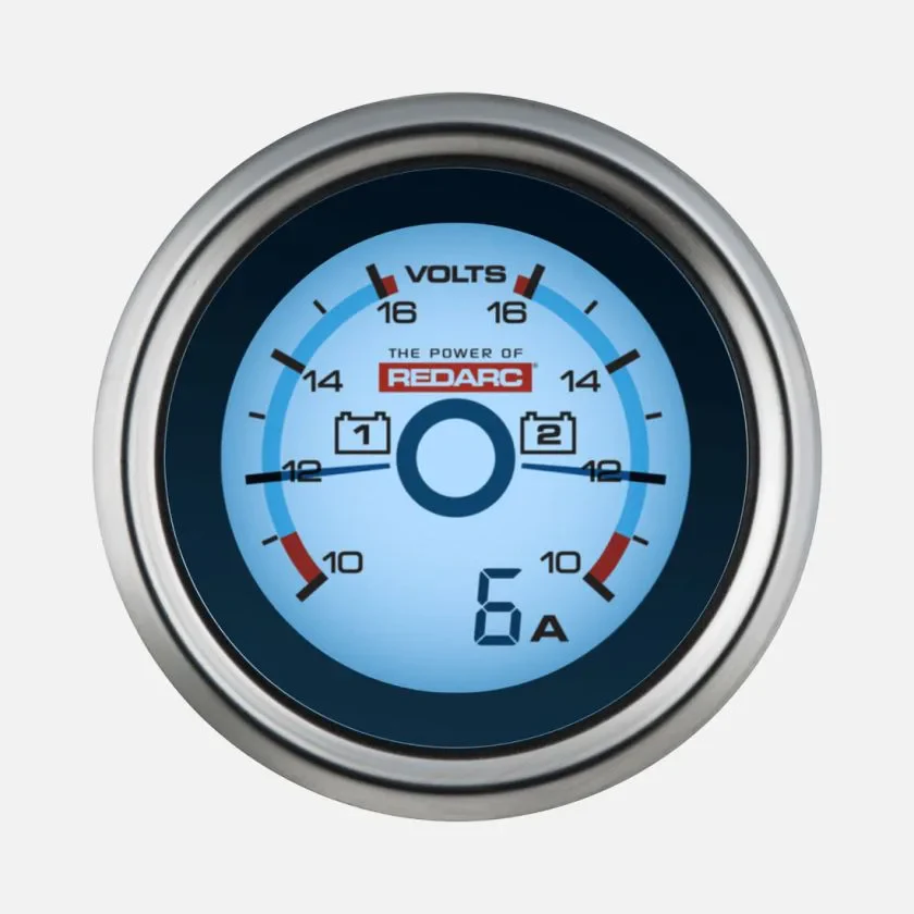 Redarc Dual Voltage 52mm Gauge with Optional Current Display - Image 3