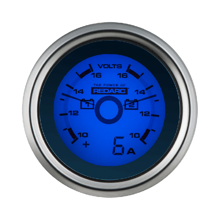 Redarc Dual Voltage 52mm Gauge with Optional Current Display - Image 5