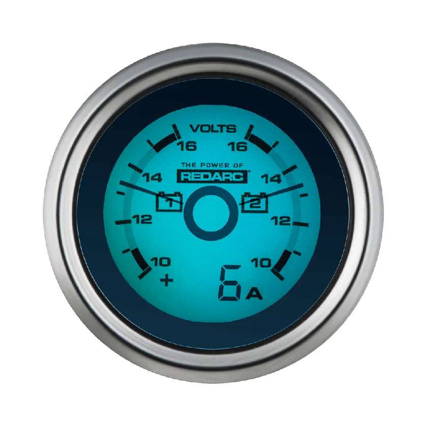 Redarc Dual Voltage 52mm Gauge with Optional Current Display - Image 6