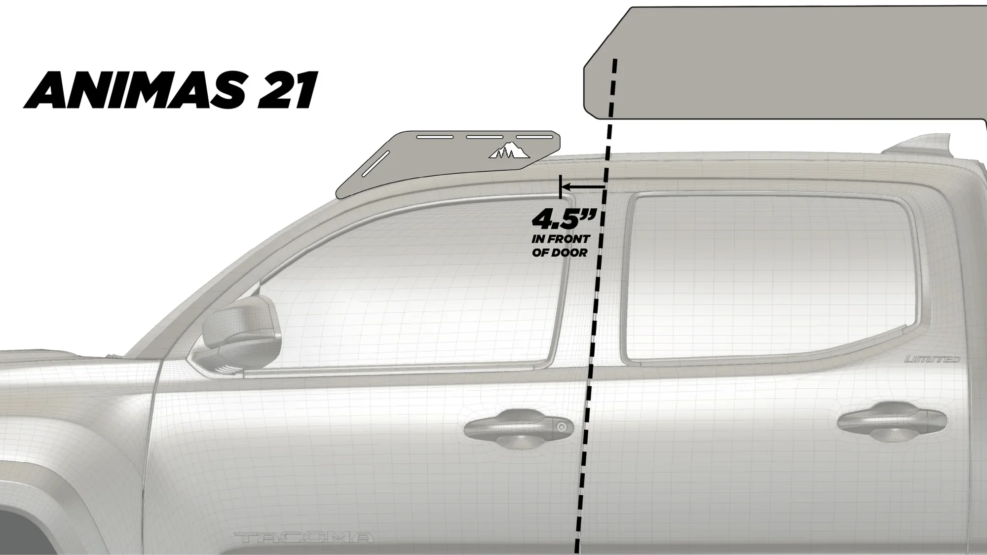 Sherpa The Animas 2005-2023 Tacoma Camper Rack - Image 13
