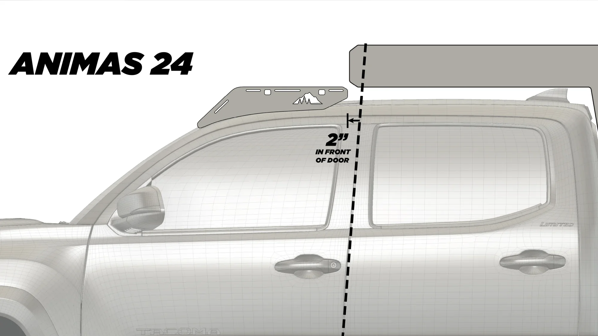 Sherpa The Animas 2005-2023 Tacoma Camper Rack - Image 14
