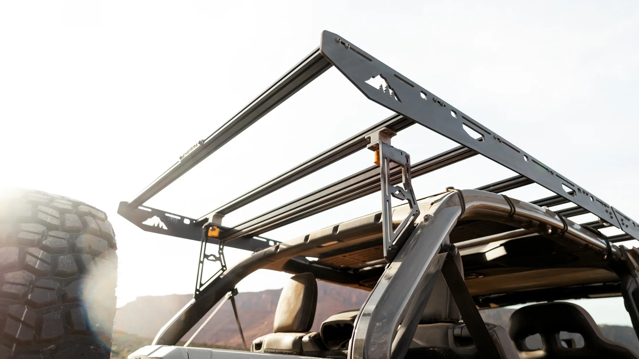 Sherpa The JLU QDHD 2018-2025 Jeep Wrangler JLU Roof Rack - Image 4