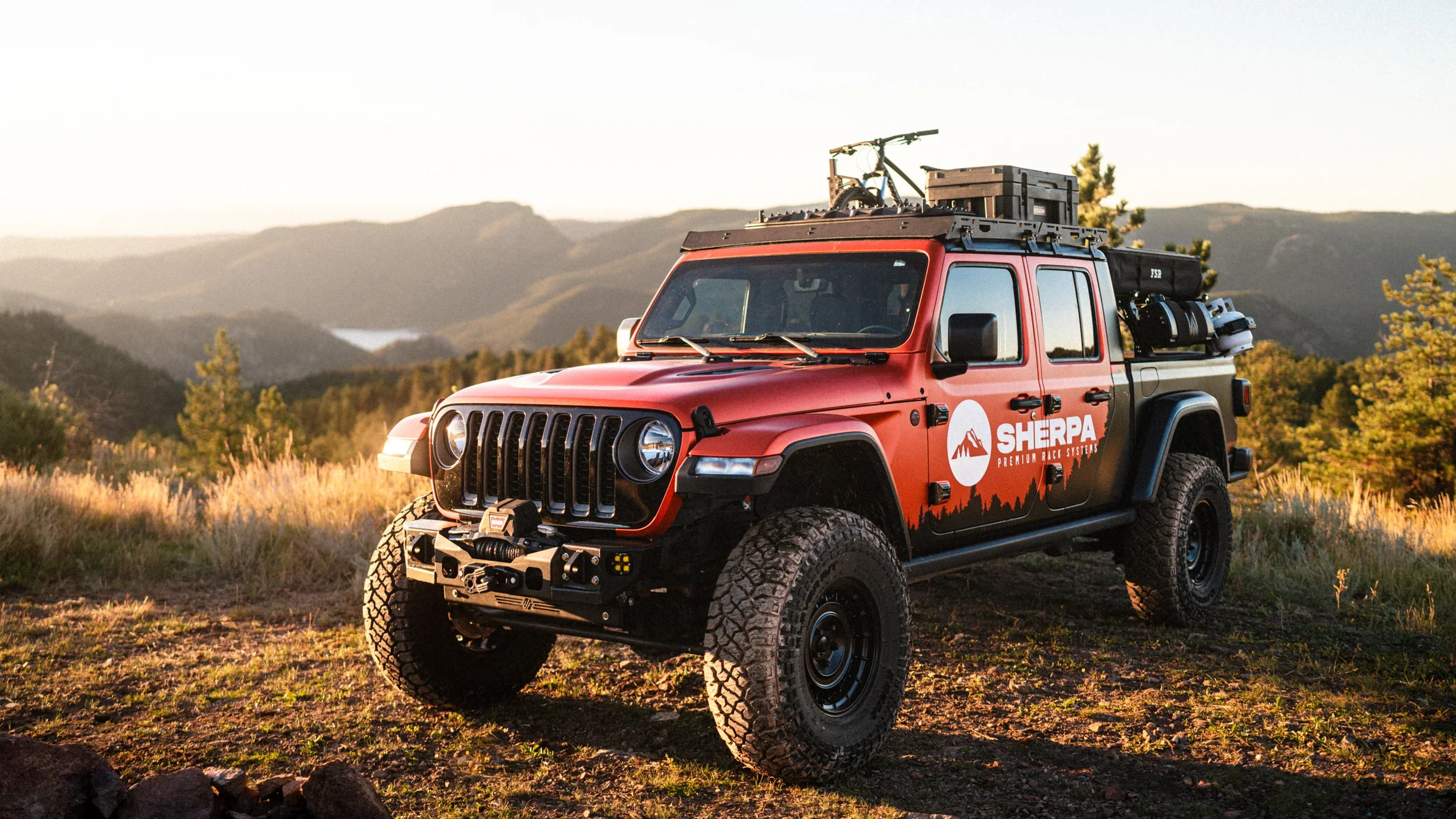 Sherpa The Sunlight 2020-2025 Jeep Gladiator JT Roof Rack - Image 3