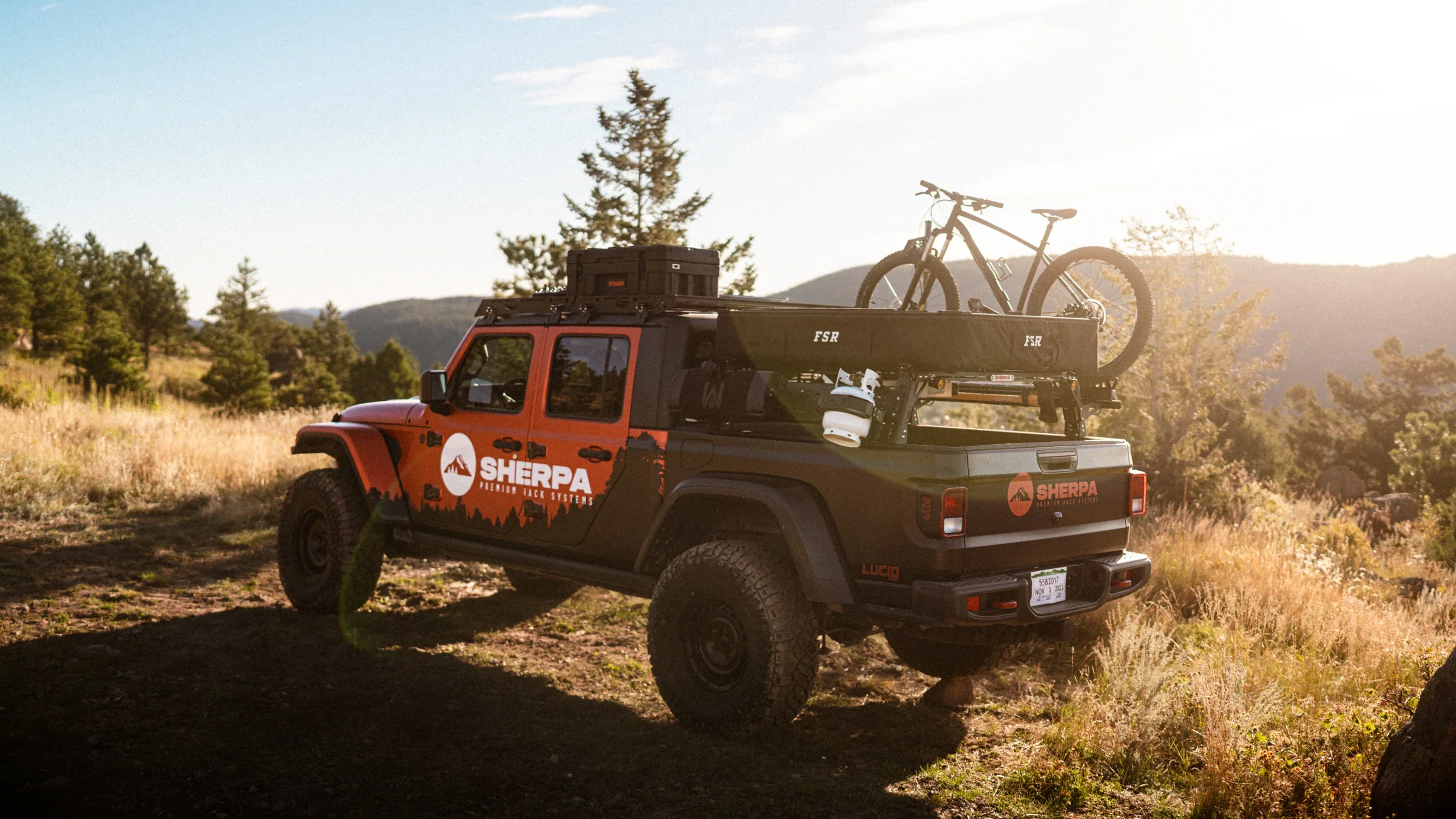 Sherpa The Sunlight 2020-2025 Jeep Gladiator JT Roof Rack - Image 4