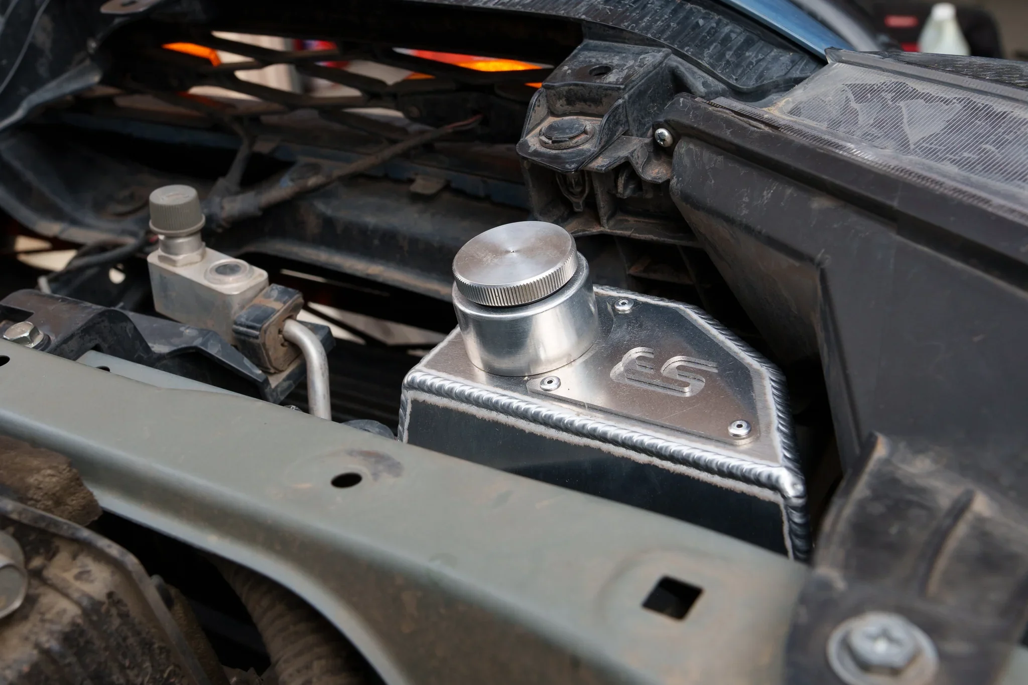 Snowbound Customs 5th Gen 4Runner Aluminum Washer Fluid Relocation Reservoir - Image 4