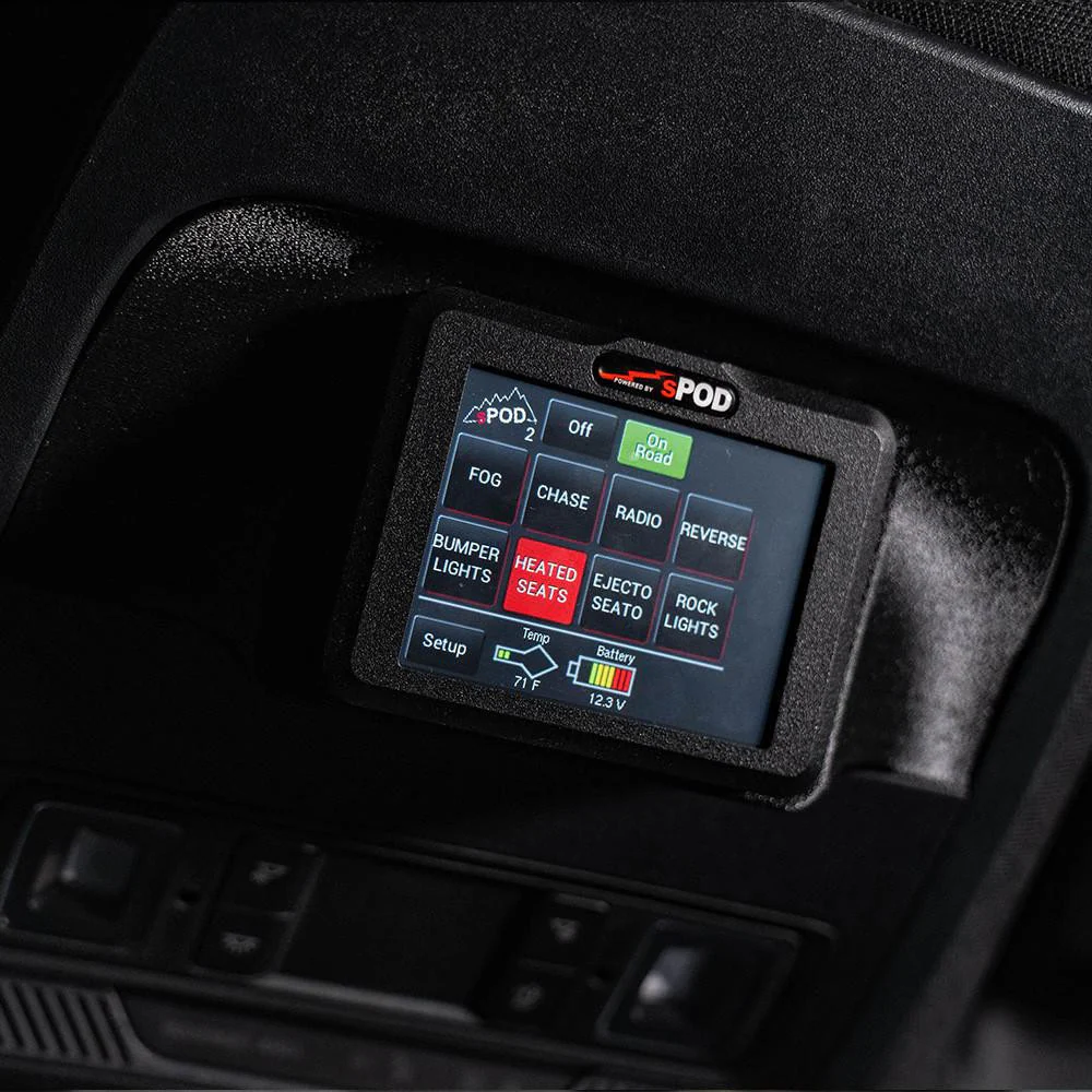 sPOD Touchscreen BantamX Power Management Vehicle Kit - Ford F-250/350 Super Duty 2023+ - Image 2